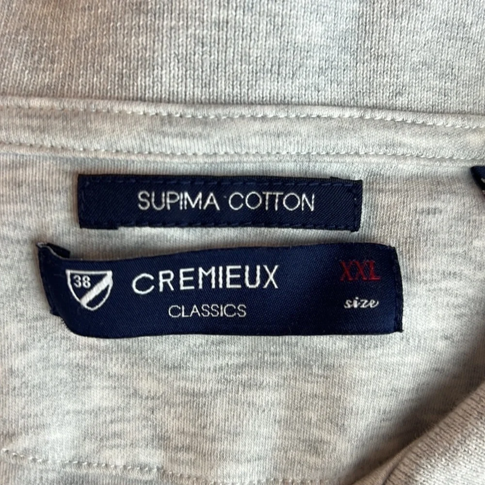 DANIEL CREMIEUX SZ XXL HEATHERED GRAY COTTON POLO EUC